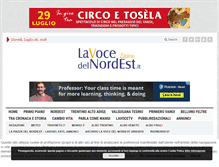 Tablet Screenshot of lavocedelnordest.eu